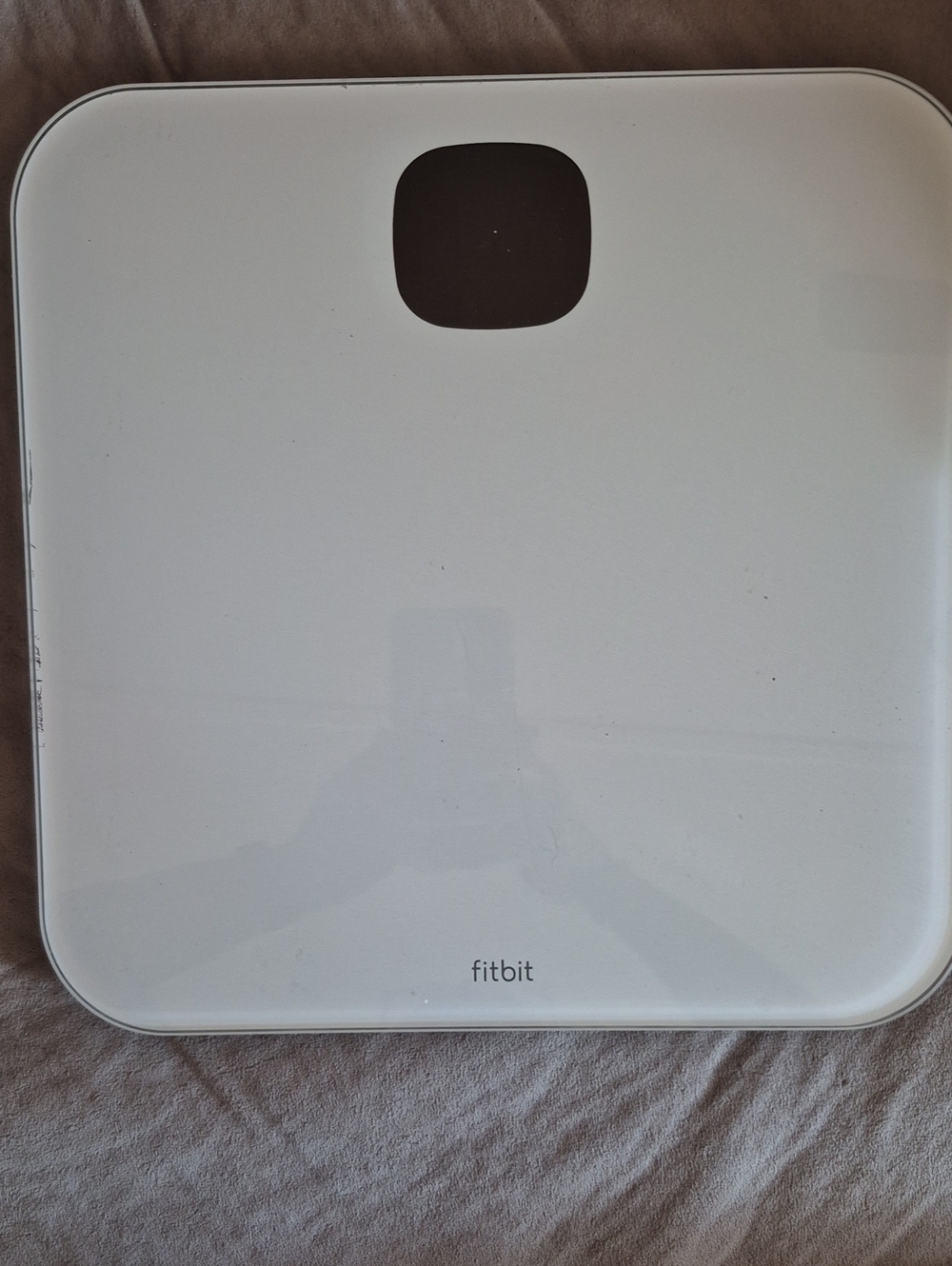 Fitbit White Digital Body Scale with Black Display Accent